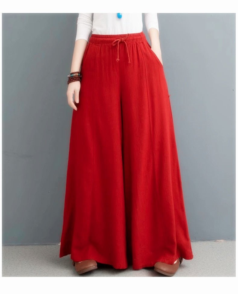 Bohemian Loose Wide leg Summer Pants - Naturenspires