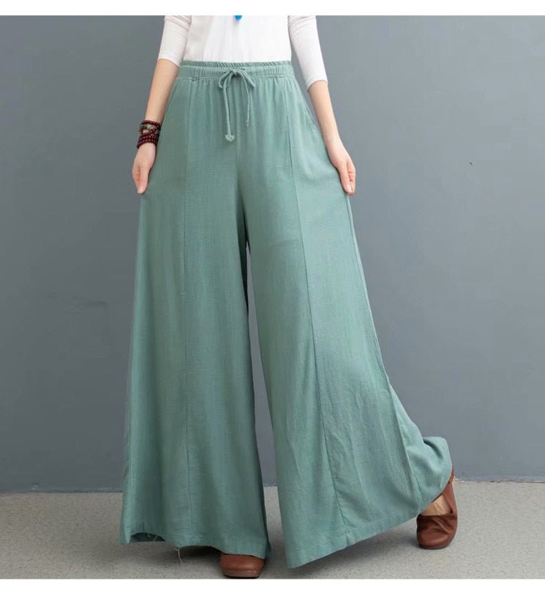 Bohemian Loose Wide leg Summer Pants - Naturenspires