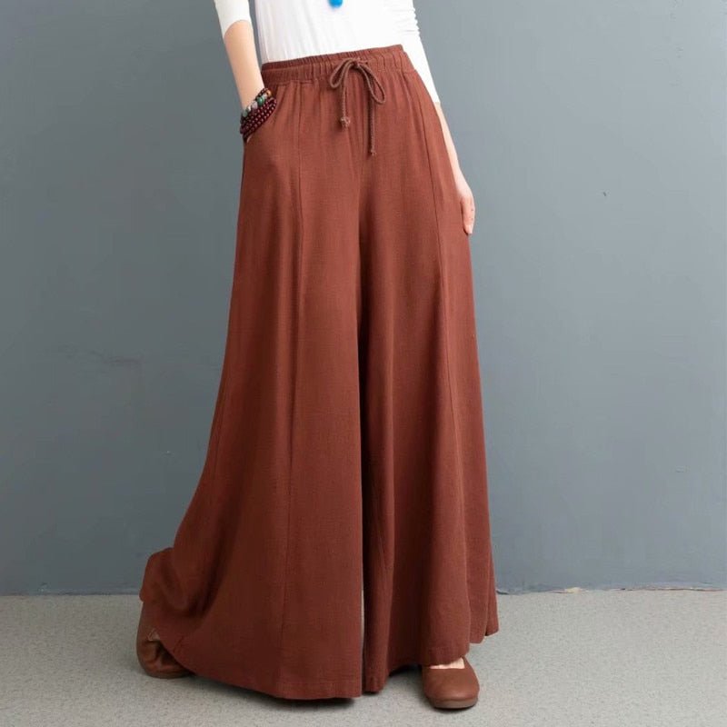 Bohemian Loose Wide leg Summer Pants - Naturenspires