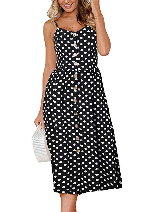 Button Midi Dress - Naturenspires