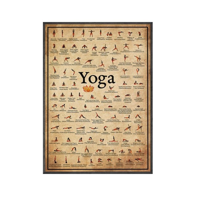 Canvas Yoga Pose Print - Naturenspires