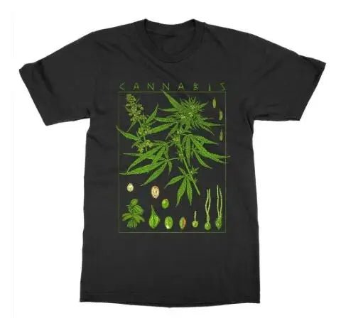 Cotton Cannabis T-Shirtt - Naturenspires