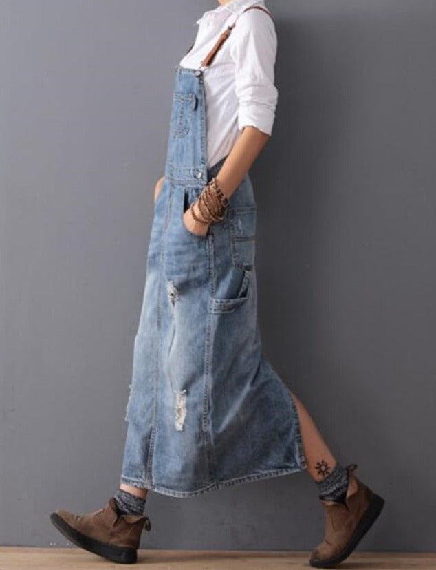 Denim Overall Dress - Naturenspires Nature Inspires Denim Overall Dress - Naturenspires Nature Inspires