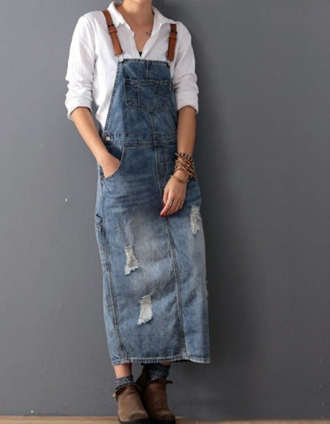 Denim Overall Dress
