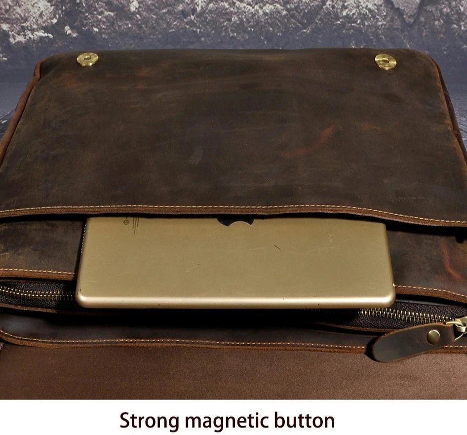 Genuine Leather Messenger Bag - Naturenspires