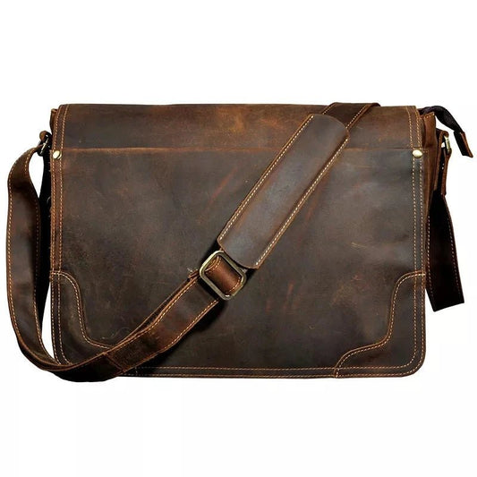 Genuine Leather Messenger Bag - Naturenspires