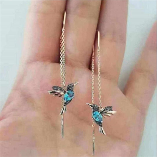 Hummingbird or Butterfly Drop Earrings - Naturenspires
