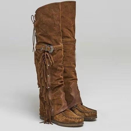 Knee-High Boho Boots - Naturenspires