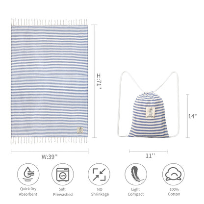 Large Turkish Travel Towel - Naturenspires