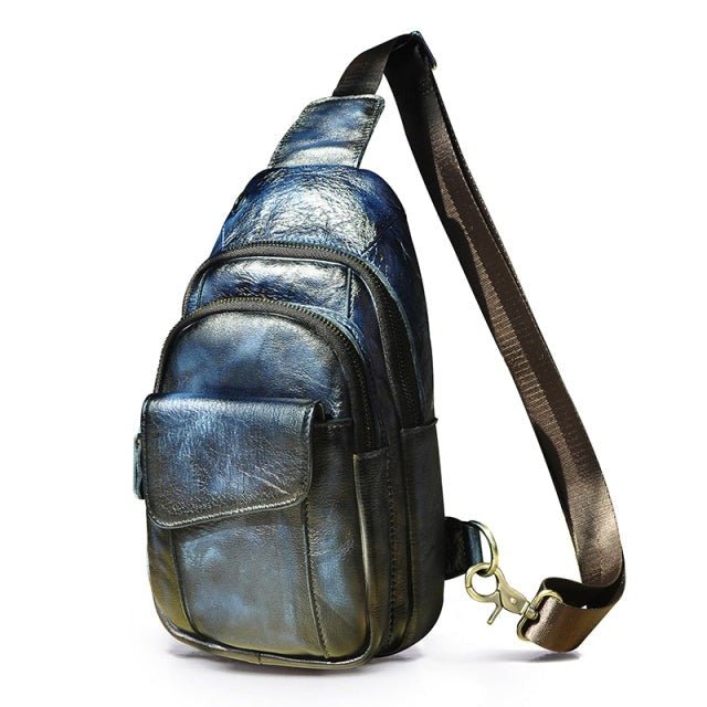 Leather Large sling bag - Naturenspires