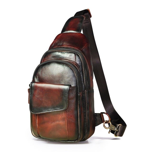 Leather Large sling bag - Naturenspires