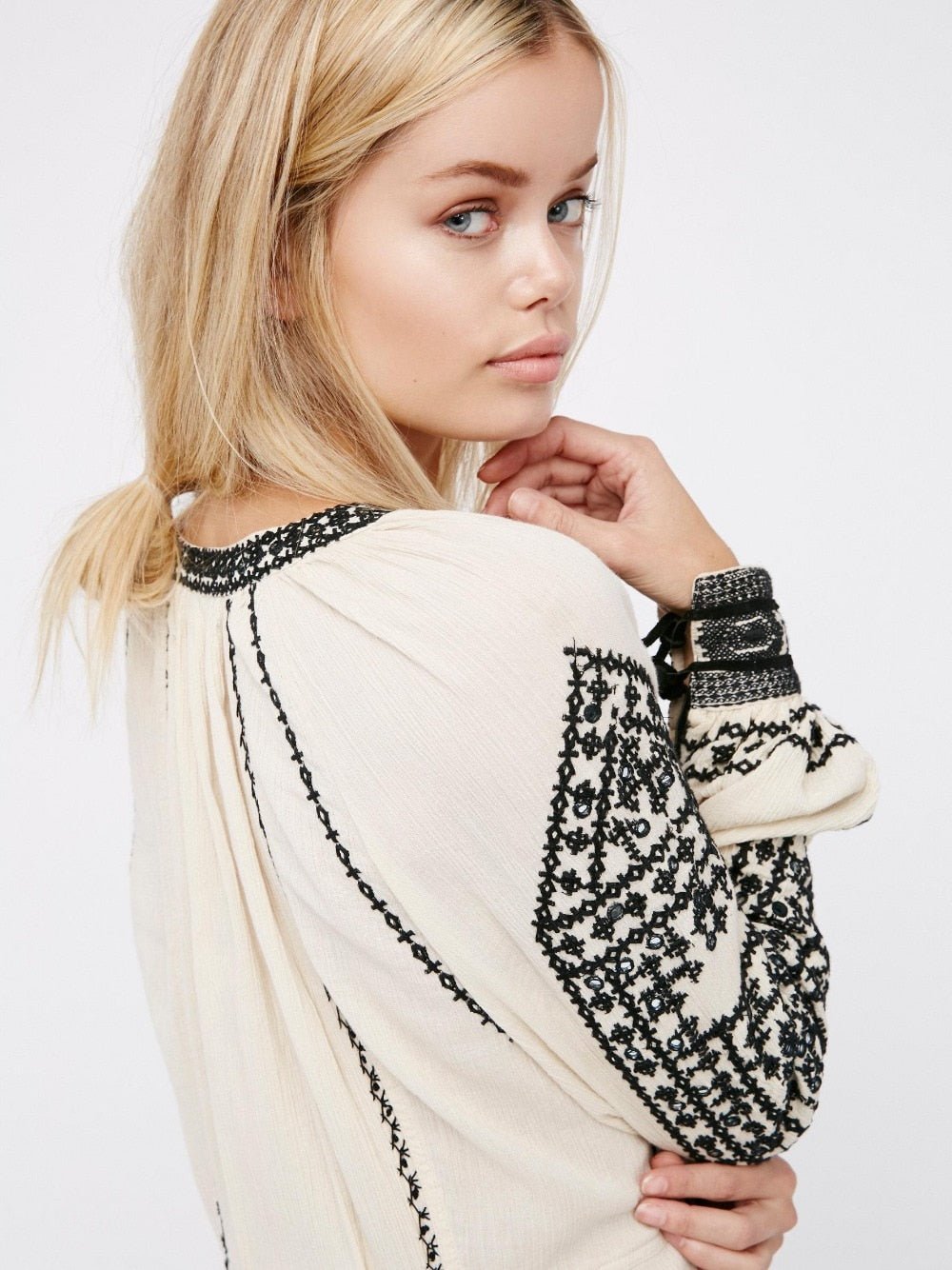 Long Sleeve Embroidered Tunic - Naturenspires