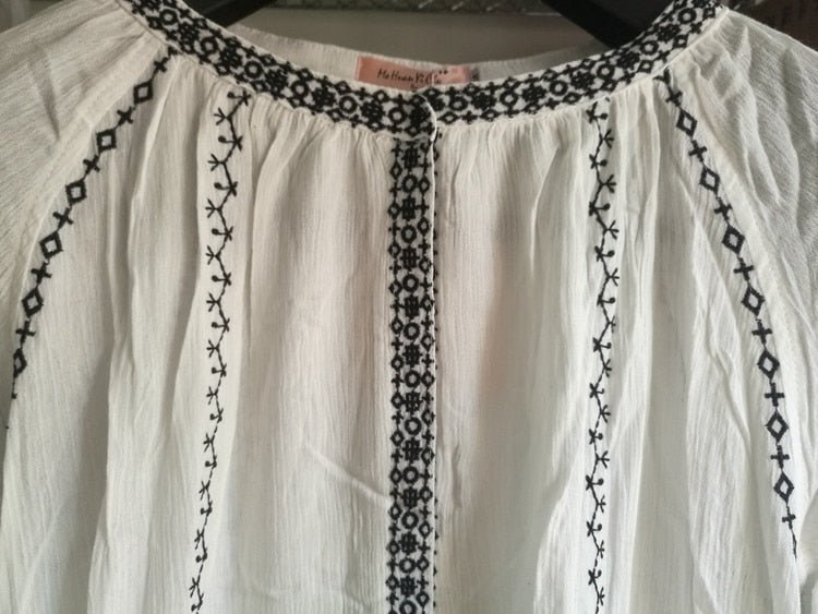 Long Sleeve Embroidered Tunic - Naturenspires