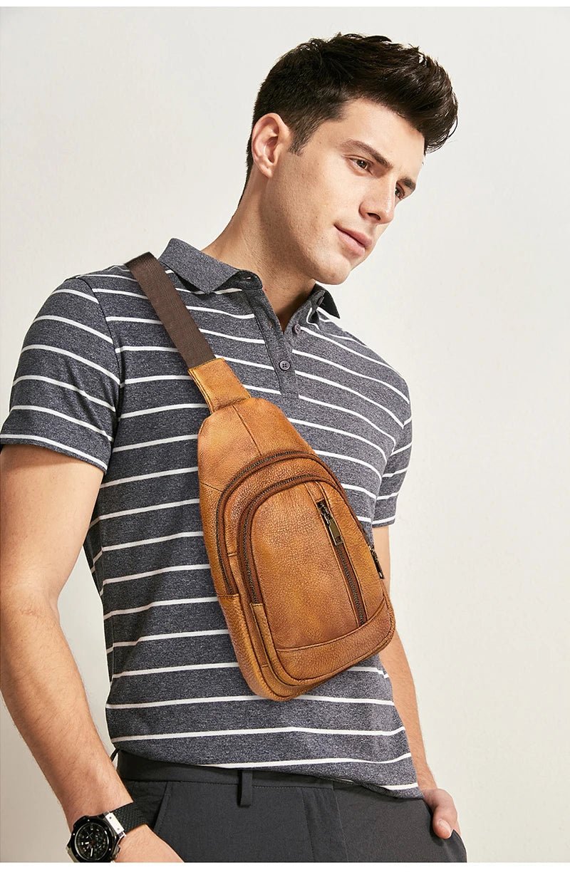 Mini Leather Shoulder Pack - Naturenspires