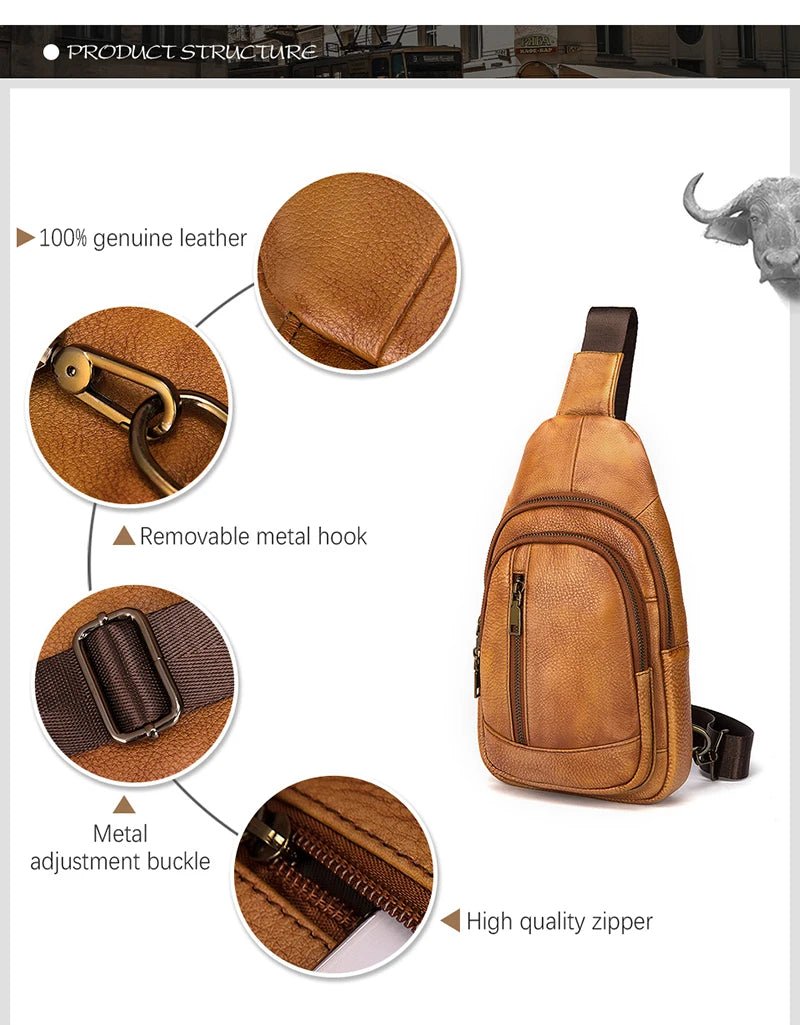 Mini Leather Shoulder Pack - Naturenspires