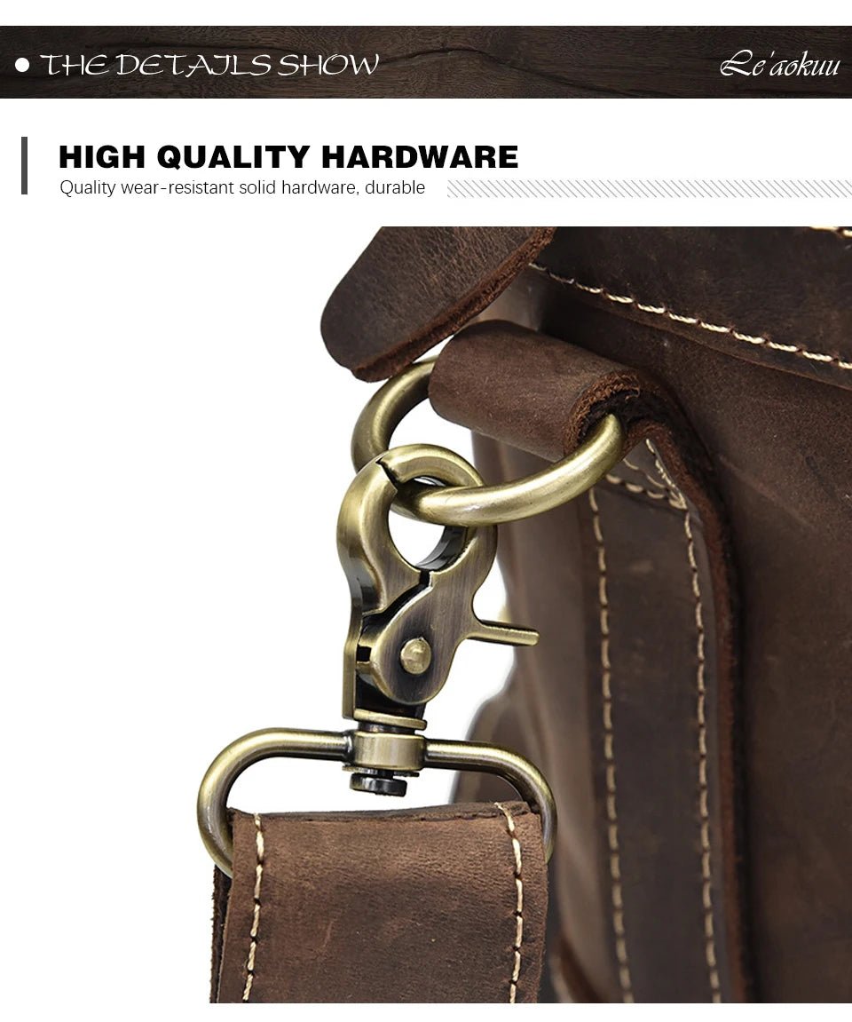 Multi-Purpose Leather Briefcase Backpack - Naturenspires