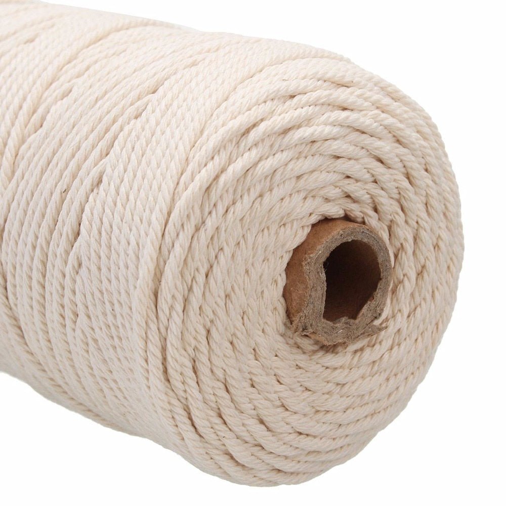 Natural Cotton Macrame Cord 3mm/200m - Naturenspires