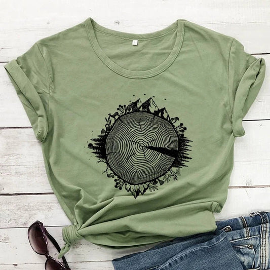 Nature Inspires Tree Ring T-Shirt - Naturenspires
