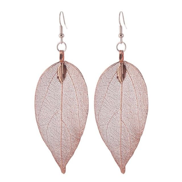 Real Leaf Earrings - Naturenspires