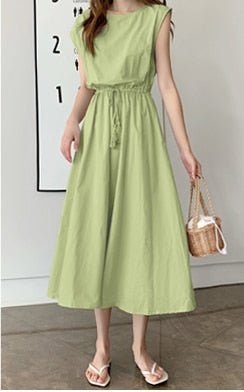 Short Sleeve Cotton Maxi Dress - Naturenspires