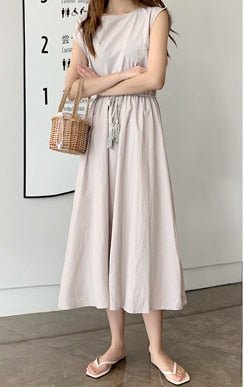 Short Sleeve Cotton Maxi Dress - Naturenspires
